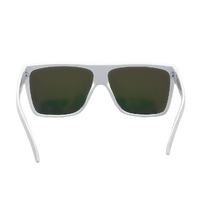 Mangrove Jacks Showtime C8 White w Temple Print / Ice Blue Revo Polarised Lenses