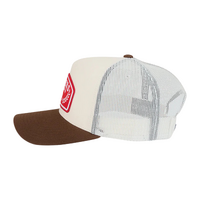 Ringers Western Wheatbelt Trucker Off White/Chocolate OSFM