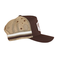 Ringers Western Country Club Deep Fit Trucker Cap Saddle Brown OSFM