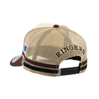 Ringers Western Country Club Deep Fit Trucker Cap Off White / Chocolate OSFM