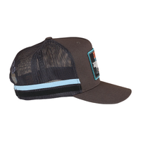 Ringers Western Stickin Together Deep Fit Trucker Cap Charcoal/Blue OSFM