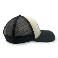 American Needle Jack Daniel's Two Tone Patch Valin Foamy Trucker Hat Black/Ivory OSFM