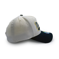 Mitchell & Ness University of Michigan Flexfit 110 Tailsweep White Cream/Navy OSFM