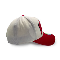 Mitchell & Ness Chicago Bulls Flexfit 110 Team Arch White Cream/Red OSFM