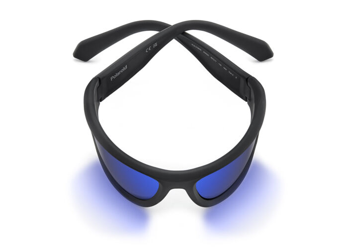 Polaroid PLD 2166/S 0VK 5X 62 Matte Black Blue / Blue Mirror Polarised Lenses
