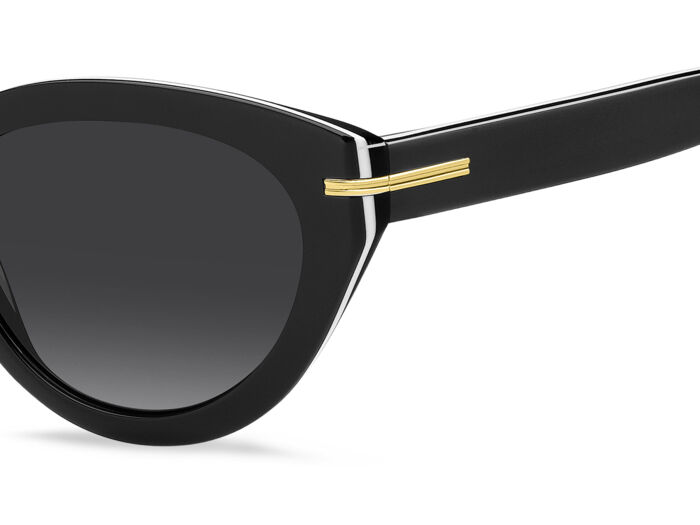 Hugo Boss BOSS 1779/S P56 9O 55 Black White Black / Dark Grey Gradient Lenses