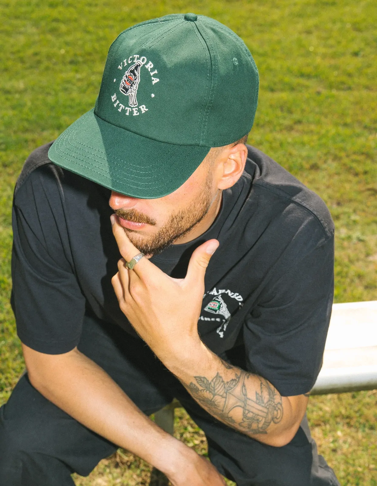 Gilroy Co. Victoria Bitter Pro Stubby Skele Dark Green OSFM