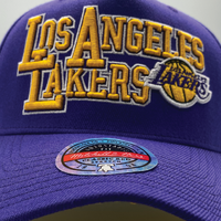 Mitchell & Ness Classic Red Los Angeles Lakers NBA Interlocked Purple OSFM MNLL23022