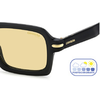 Carrera 358/S 71C UK 50 Black Yellow / Yellow Photochromic Lenses