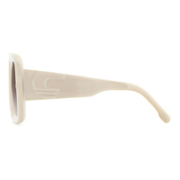 Carrera Flaglab 18 SZJ YK 57 Ivory / Burgundy Gradient w Gold Mirror Lenses