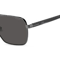 Hugo Boss BOSS 1846/G/S V81 M9 58 Dark Ruthenium Black / Grey Polarised Lenses