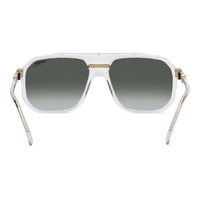 Carrera 1077/S REJ D6 60 Crystal Gold / Green Gradient w Mirror Lenses