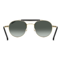 Carrera 381/S W3J D6 52 Gold Striped Red / Green Gradient w Mirror Lenses