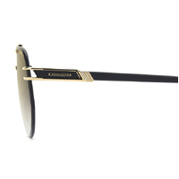 Carrera 1087/S I46 D6 63 Matte Black Gold / Green Gradient w Mirror Lenses
