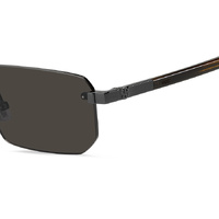 Hugo Boss BOSS 1918/S V81 IR 57 Dark Ruthenium Black / Grey Lenses
