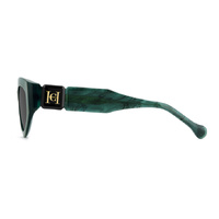 Carolina Herrera HER 0370/S UHP IR 52 Green Marble Black / Grey Lenses