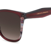 Carolina Herrera HER 0390/S LHF HA 56 Burgundy / Brown Gradient Lenses