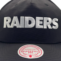 Mitchell & Ness Oakland Raiders Deadstock Origins Nylon Stacked Black OSFM