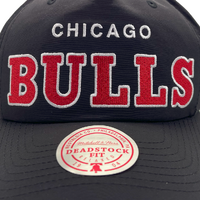 Mitchell & Ness Chicago Bulls Deadstock Origins Nylon Stacked Black OSFM