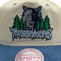 Mitchell & Ness Minnesota Timberwolves Deadstock Origins Cord 20th Season White Cream/Blue OSFM