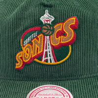 Mitchell & Ness Seattle Super Sonics Corduroy Retro Origins Green OSFM