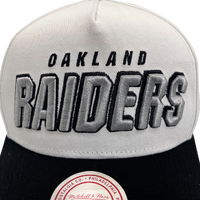 Mitchell & Ness Las Vegas Raiders Pro Pinch Draft Day Vintage White/Black OSFM