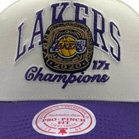 Mitchell & Ness Los Angeles Lakes Pro Pinch Champions White Cream/Purple OSFM