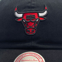 Mitchell & Ness Chicago Bulls Dad Hat Team Logo Black OSFM