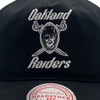 Mitchell & Ness Oakland Raiders Deadstock Origins Distressed Patch Washed Black OSFM
