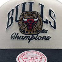 Mitchell & Ness Chicago Bulls Pro Pinch Champions White Cream/Black OSFM