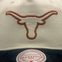 Mitchell & Ness Texas Longhorns Hitch 2 Tone Cord Origin White Cream/Black OSFM
