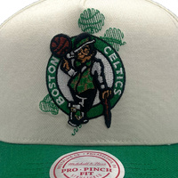 Mitchell & Ness Boston Celtics Pro Pinch Tilted White Cream/Green OSFM