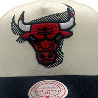 Mitchell & Ness Chicago Bulls Pro Pinch Tilted White Cream/Black OSFM