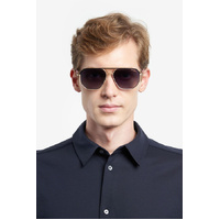 Carrera 304/S W97 9O 59 Gold Stripe Black / Dark Grey Gradient Lenses