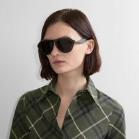 Burberry BE4437U 411287-55 Grey / Dark Grey Lenses