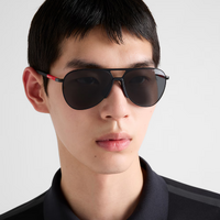 Prada Linea Rossa PS53ZS 1BO06F-59 Matte Black / Dark Grey Lenses