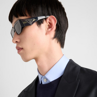 Prada PR09ZS 25A40L-54 Transparent Military Green / Dark Grey Lenses