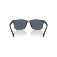 Polo Ralph Lauren PH4189U 579987-55 Shiny Transparent Grey / Dark Blue Lenses