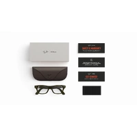 Ray-Ban x Meta (Gen 2) Blayzer Optics RW7001 8530-50 Transparent Dark Olive / Demo Lens Lenses