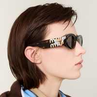Miu Miu MU11WS 1AB5S0-54 Black / Dark Grey Lenses