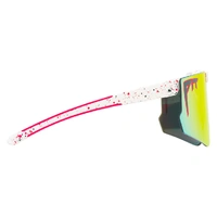 Pit Viper The Heater Flip-Offs White / Red Mirror Polarised Lenses