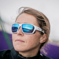 Bolle Airfin Floatable BS034002 Matte Grey White / Volt+ Offshore Blue Mirror Polarised Lenses