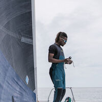 Bolle Airfin Floatable BS034003 Matte Grey Acid / Sky Blue Mirror Polarised Lenses