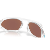 Oakley Cage Jacket OO9537-0261 Matte Clear / Prizm Deep Water Polarised Lenses