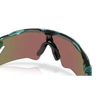 Oakley Radar EV Heater OO9541-0937 Transparent Pacific / Prizm Sapphire Polarised Lenses