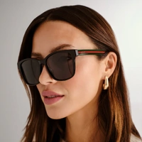 Gucci GG0417SK 001 Black / Grey Lenses