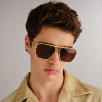 Bottega Veneta BV1012S BV1012S003 Gold / Brown Lenses