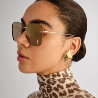 Saint Laurent SL312M 006 Gold / Brown Lenses