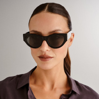 Saint Laurent SLM94 001 Black / Grey Lenses