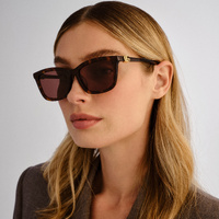 Gucci GG1596SK 003 Havana / Brown Lenses